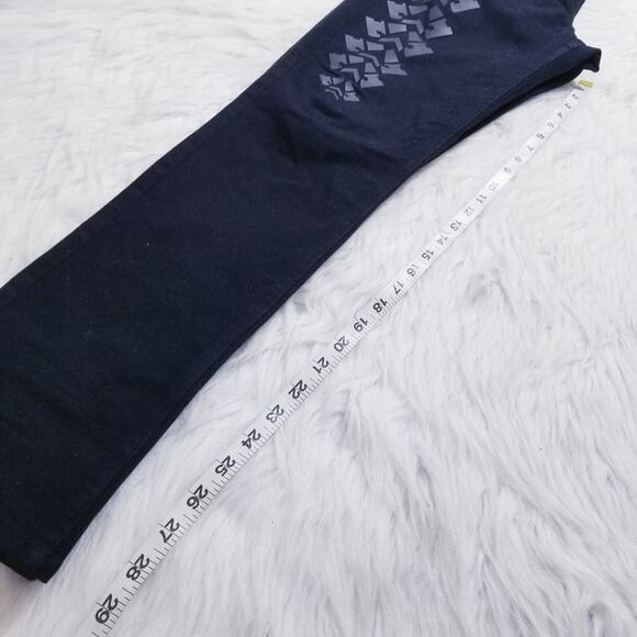 Alexander Wang x H&M Pattern Art Slim Black Denim - Picture 10 of 13